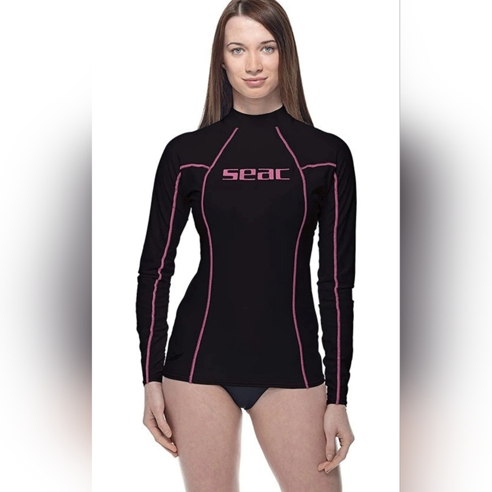 Seac Sub T-Sun Swim Nero Rash Guard Shirt